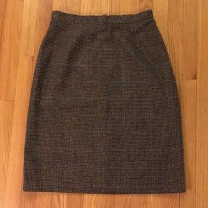 Vintage Wool A Line Skirt